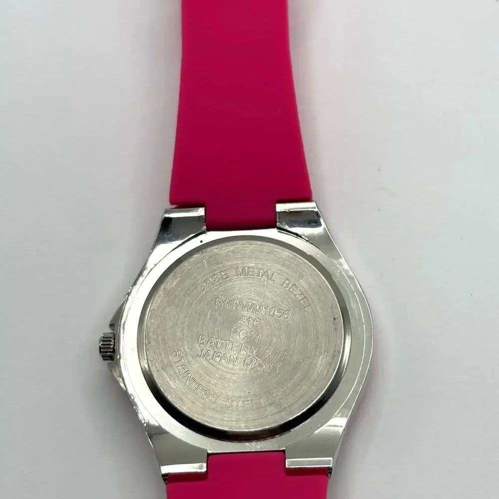 Pink & Silver Men's Watch